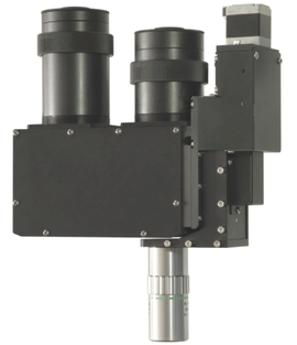 M2C 2 Camera industrial microscope for AOI in configuration with Z stage for HR objectives